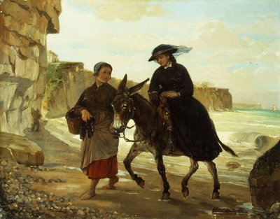 Der Tourist und die Fischerin, 1870 von Henry Bacon