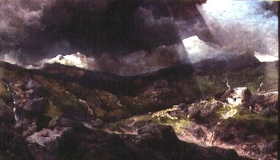 Walisische Bergszene von Henry Bright