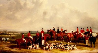 Das Treffen der Hirschhunde, um 1845 von Henry Calvert