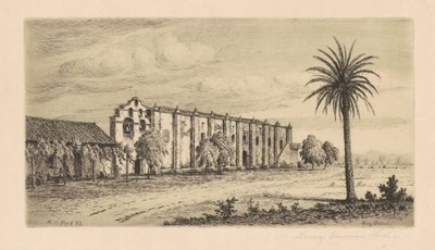 Mission San Gabriel Arcángel, 1883 von Henry Chapman Ford