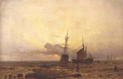 Küstenszene, Abend von Henry Dawson