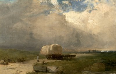 Der Fuhrmannswagen, ca. 1845 von Henry Dawson