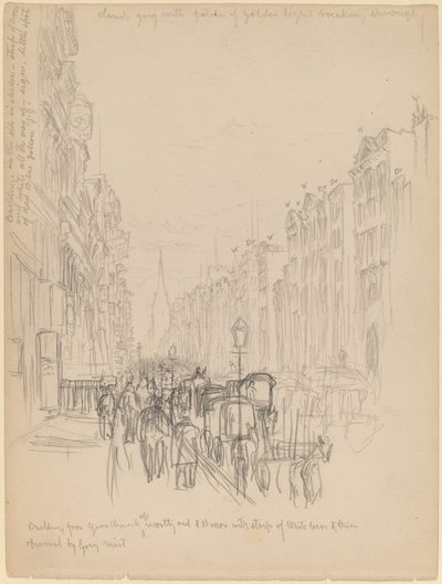 Fifth Avenue Gebäude von der Grace Church von Henry Farrer