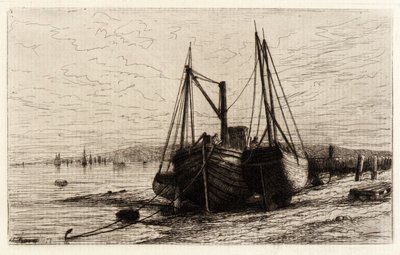 In der Bucht von New York von Henry Farrer