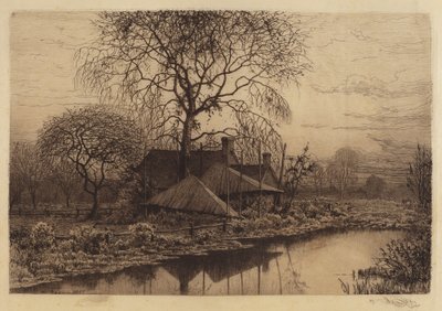 Ohne Titel (Bauernhaus, Long Island) von Henry Farrer