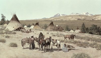Indianerlager, 1892 von Henry Francois Farny