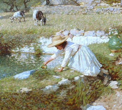 Ein provenzalischer Bach, ca. 1903 von Henry Herbert La Thangue