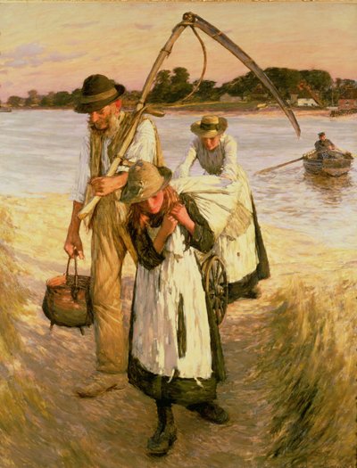 Bäuerliche Wanderarbeiter (Familie) von Henry Herbert La Thangue