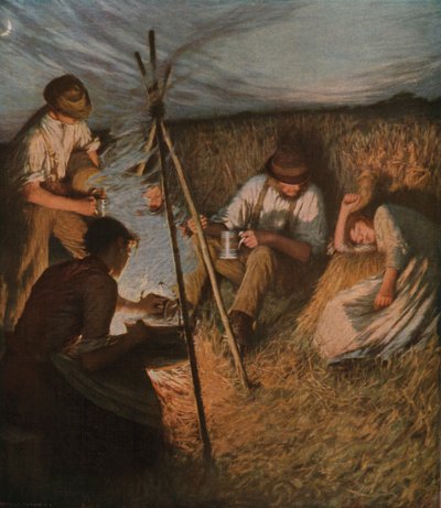 Das Abendessen der Erntearbeiter von Henry Herbert La Thangue