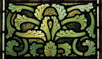 Laubmuster, Engel des Gerichts Fenster von Henry Holiday
