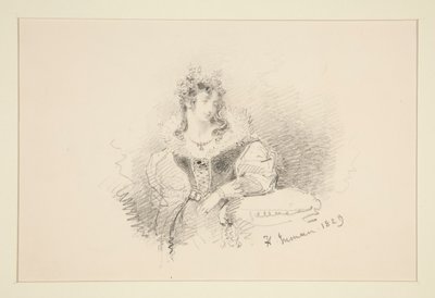 Porträt einer Frau von Henry Inman