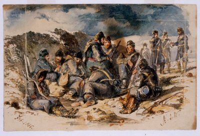 Nachtszene, Sewastopol, 1855 von Henry John Wilkinson