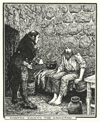 Dantes begehrt den Kochtopf (Lithografie) von Henry Justice Ford