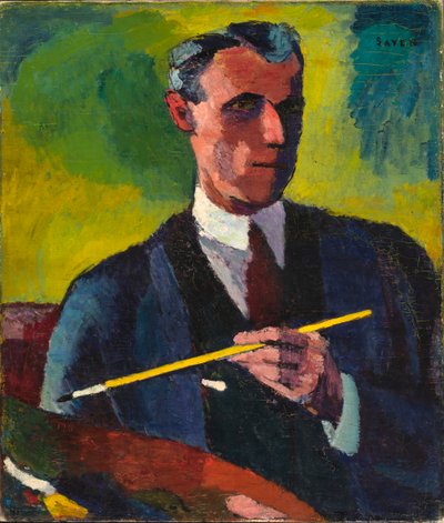 Selbstporträt (1910-1913) von Henry Lyman Saÿen