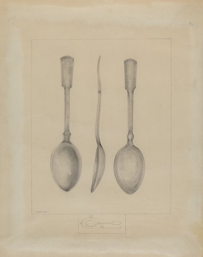 Zinnlöffel von Henry Meyers