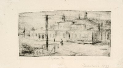 Der Bahnhof in Randers von Henry Nielsen