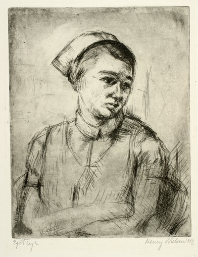 Porträt einer Krankenschwester von Henry Nielsen