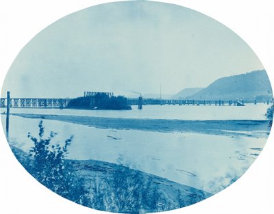 Pontoon-Brücke bei Read