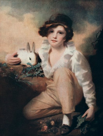 Junge mit Kaninchen, ca. 1814, 1912 von Henry Raeburn