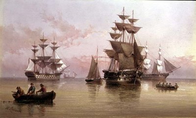 Abendliche Schifffahrtsszene von Henry Redmore