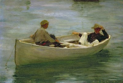 Im Ruderboot von Henry Scott Tuke