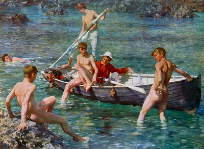 Rubin, Gold und Malachit, 1902, 1912 von Henry Scott Tuke