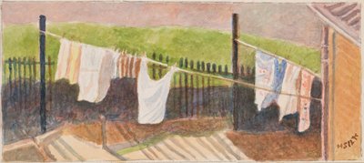 Rounton Road Wäscheleinen, ca. 1930 von Henry Silk