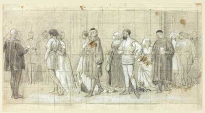 Figuren in Prozession von Henry Stacy Marks