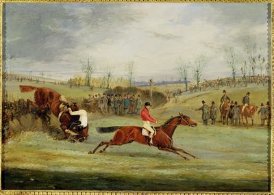 Ein Hindernisrennen, ein weiterer Zaun von Henry Thomas Alken