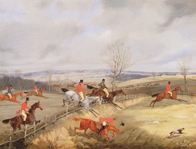 Jagdszene, Deckung aufspüren von Henry Thomas Alken