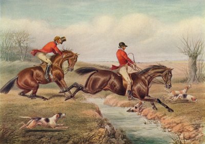 Über den Bach, ca. 1800, 1922 von Henry Thomas Alken