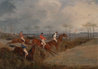 Szenen von einem Hindernisrennen: Eine weitere Hecke von Henry Thomas Alken