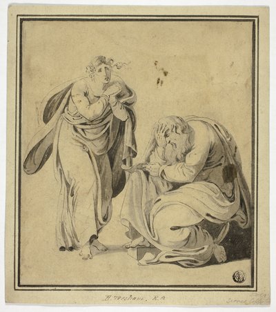 Mann und Frau in Haltungen der Verzweiflung von Henry Tresham