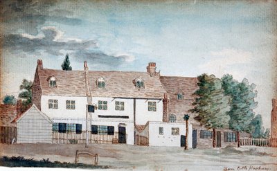 The Three Colts Inn, Hackney, London, um 1795 von Henry Vaughan
