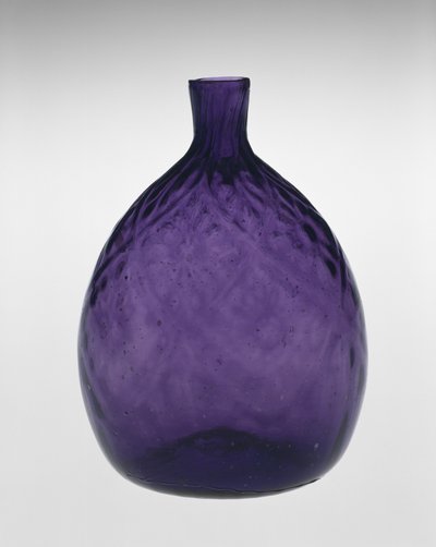 Taschenflasche von Henry William (attr.to) Stiegel