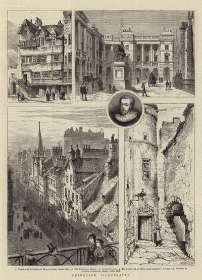 Edinburgh illustriert von Henry William Brewer