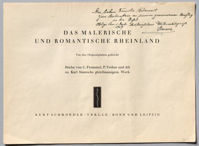 Das malerische und romantische Rheinland, 1928 von Henry Winkles