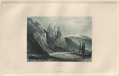 Das Malerische und Romantische Rheinland: Rheingrafenstein, 1928 von Henry Winkles