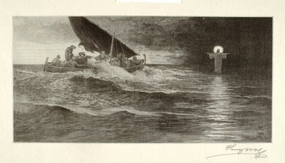 Christus geht auf dem Meer von Henry Wolf
