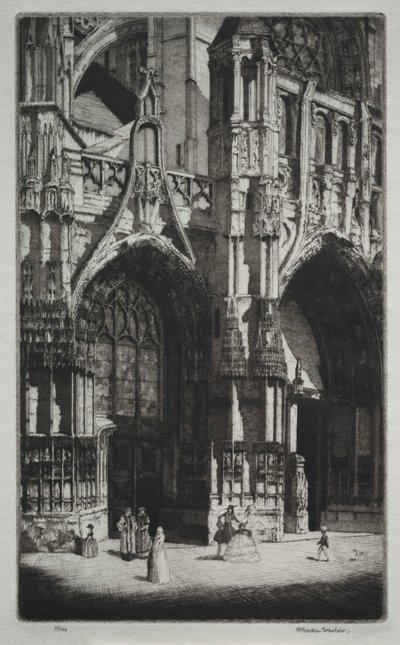 Nôtre Dame de Caudebec, Frankreich von Herbert Gordon Warlow
