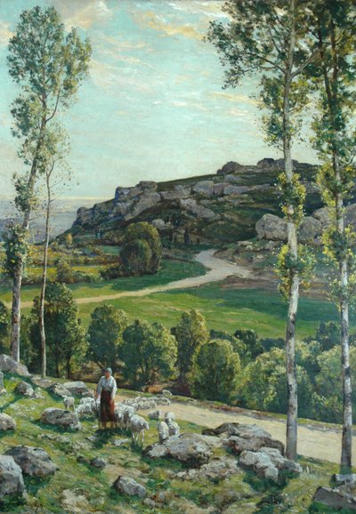 Eine Straße in der Provence, 1904 von Herbert Hughes Stanton