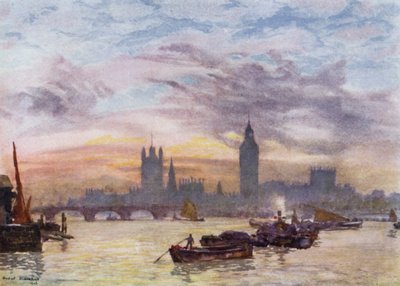 Westminster Türme von Herbert Menzies (after) Marshall