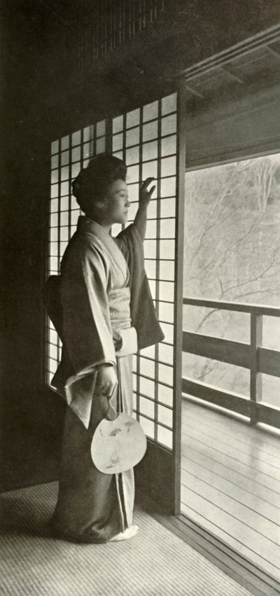Eine Studie am Shoji, 1910 von Herbert Ponting