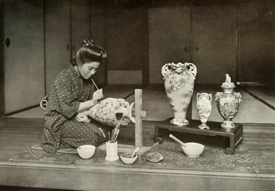 Töpfern für den Export, 1910 von Herbert Ponting