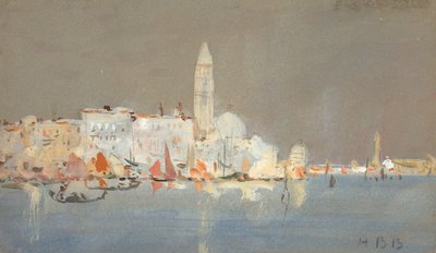 Venezianisches Capriccio mit einem Campanile von Hercules Brabazon Brabazon