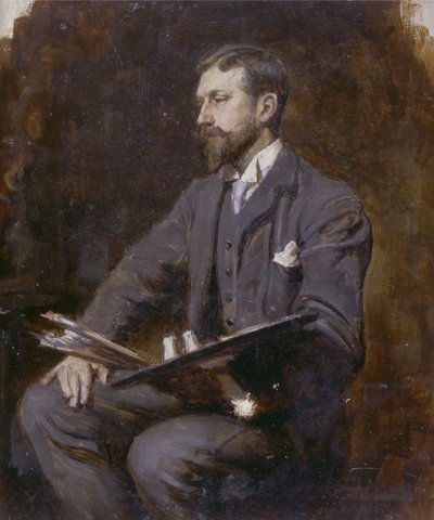 Mögliches Selbstporträt, ca. 1890-1900 von Herman Gustave Herkomer
