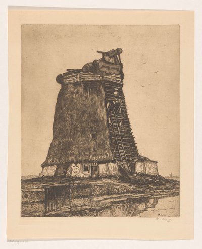 Mühle von Herman Heuff (signed by artist)