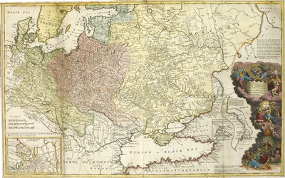 Karte von Moskau von Herman Moll