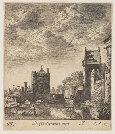 De Wittevrouwen-Poort in Utrecht von Herman Saftleven