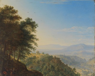 Gebirgige Landschaft bei Boppard am Rhein von Herman Saftleven
